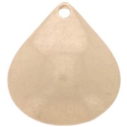 Pendentif goutte 21x19 mm - Doré vintage x1|raw }}