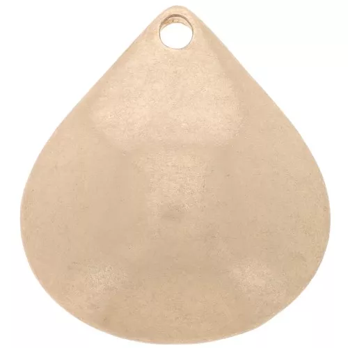 Pendentif goutte 21x19 mm - Doré vintage x1
