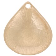 Pendentif goutte 21x19 mm - Doré vintage x1