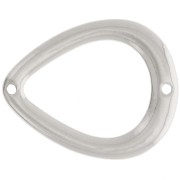 Intercalaire goutte évidé 26x21 mm - Argenté x1|raw }}