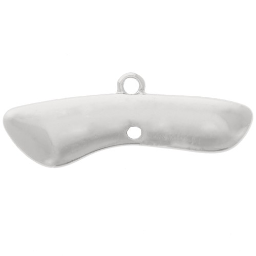 Pendentif chandelier design 30x10 mm 4 anneaux - Argenté x1