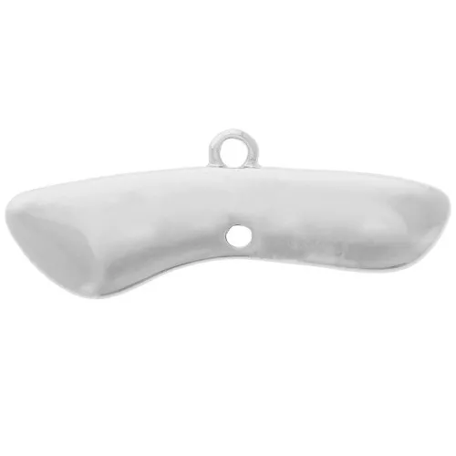 Pendentif chandelier design 30x10 mm 4 anneaux - Argenté x1