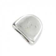 Embout arrondi pour lacet  5 mm argenté vieilli x1|raw }}
