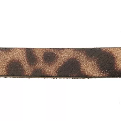 Lacet cuir 10 mm Léopard x30cm