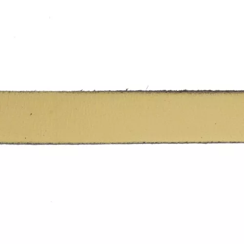 Lacet cuir 10 mm Doré x30cm