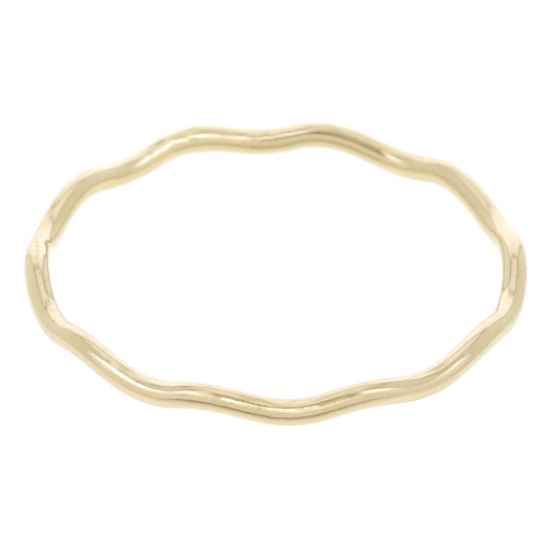 Bague fine wavy - Taille 57 - Gold filled (or laminé) x1