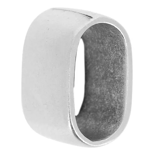 Poussoir 7.5x12 mm pour cordons 5 mm argenté vieilli x1