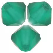 Perles toupies Preciosa - Rondelle Bead 4 mm - Emerald Matt x30