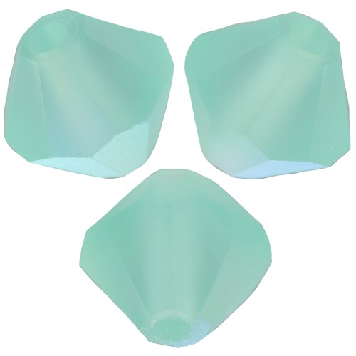 Perles toupies Preciosa - Rondelle Bead 4 mm - Caribbean Sea AB Matt x30