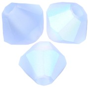 Perles toupies Preciosa - Rondelle Bead 4 mm - Light Sapphire AB Matt x30|raw }}