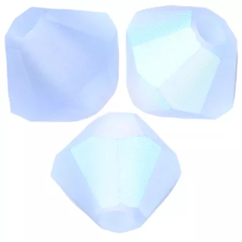 Perles toupies Preciosa - Rondelle Bead 4 mm - Light Sapphire AB Matt x30