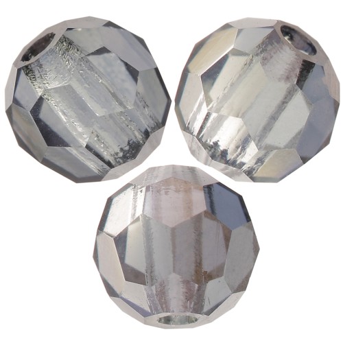 Perles rondes facettées Preciosa - Round Bead 4 mm - Crystal Valentinite x20