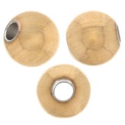 Perles rondes 4 mm - Acier inoxydable 316L Doré x100