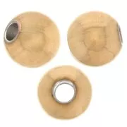 Perles rondes 4 mm - Acier inoxydable 316L Doré x100