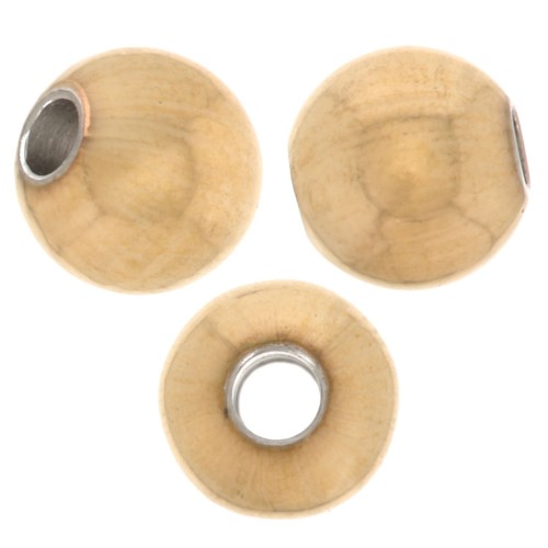 Perles rondes 4 mm - Acier inoxydable 316L Doré x100