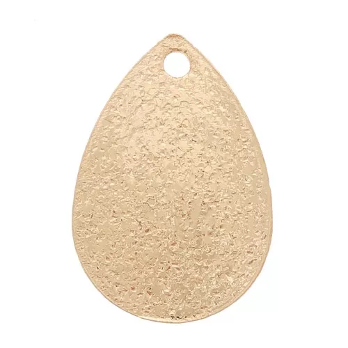 Sequin goutte effet diamanté 13.5x9 mm - Doré x1