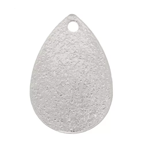 Sequin goutte effet diamanté 13.5x9 mm - Rhodié x1