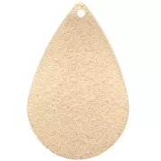 Sequin goutte effet diamanté 25.5x16.5 mm - Doré x1