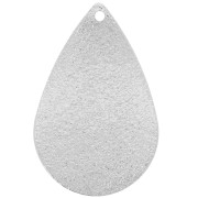 Sequin goutte effet diamanté 25.5x16.5 mm - Rhodié x1|raw }}