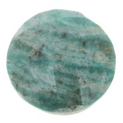 Cabochon rond facetté 18 mm Amazonite x1|raw }}