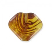 Palet forme diamant 13 mm imitation ambre x1|raw }}