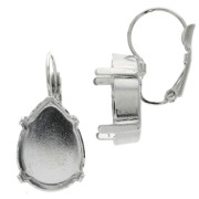 Dormeuses porte-cabochon PureCrystal 4320 18x13 mm - Rhodié x2|raw }}