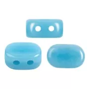 Perles en verre Lipsi® par Puca® 4x6 mm - Opaque Aqua x10g
