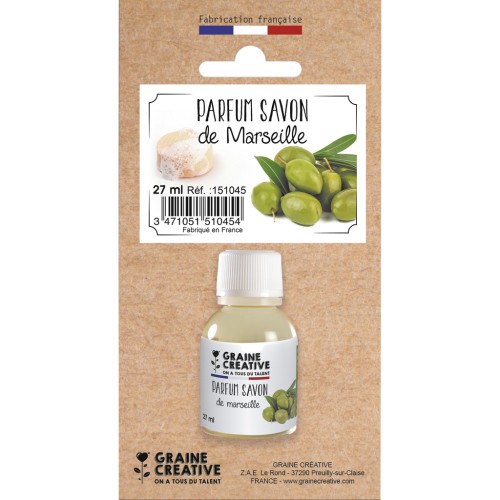 Parfum pour bombe de bain - savon - Senteur Olive savon de Marseille x27ml