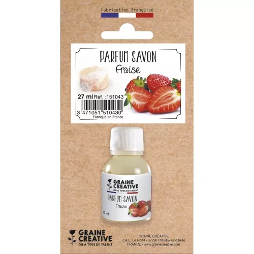 Parfum pour bombe de bain - savon - Senteur Fraise x27ml