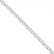 Chaîne maille Forçat 3x2,5 mm en Argent 925 x1m