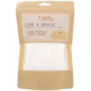 Cire à bougie végétale naturelle - effet givrée x400g