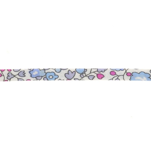Cordon en tissu Liberty - Eloise - Baltique x1m