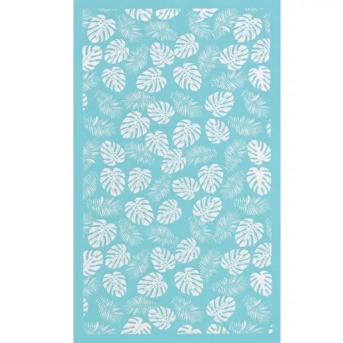Silk Screen pour Pâte polymère 80x140 mm - Motif feuillage tropical x1