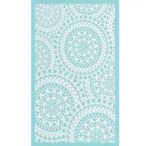 Silk Screen pour Pâte polymère 80x140 mm - Motif mandala x1