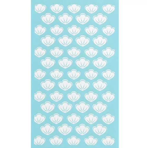 Silk Screen pour Pâte polymère 80x140 mm - Motif coquillages x1