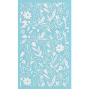 Silk Screen pour Pâte polymère 80x140 mm - Motif floral x1