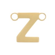 Intercalaire lettre alphabet 6x7 mm - Z - Acier inoxydable 316L Doré x1|raw }}
