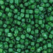 Miyuki Delica 11/0 DB1787 - Green AB White Lined x8g|raw }}