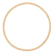 Anneau fermé rond diamanté 19 mm - Doré x1