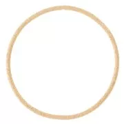 Anneau fermé rond diamanté 19 mm - Doré x1