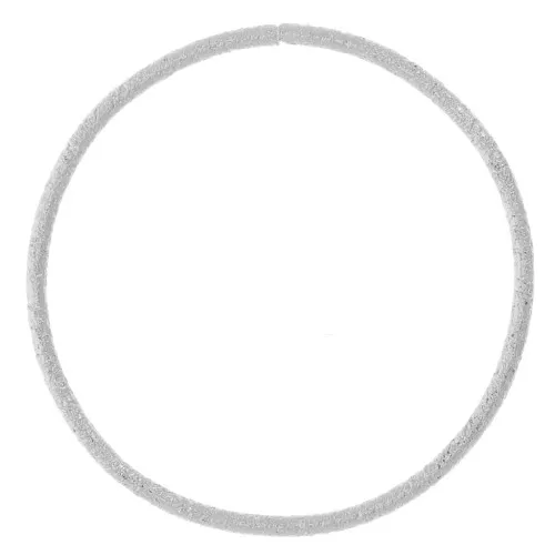 Anneau fermé rond diamanté 19 mm - Argenté x1