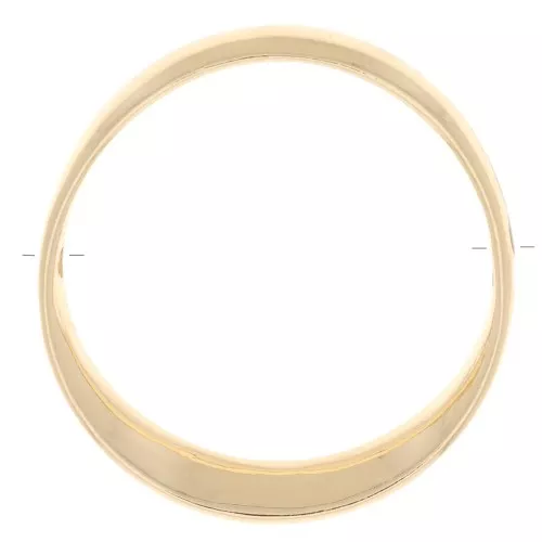 Pendentif cercle design évidé 41 mm - Doré x1