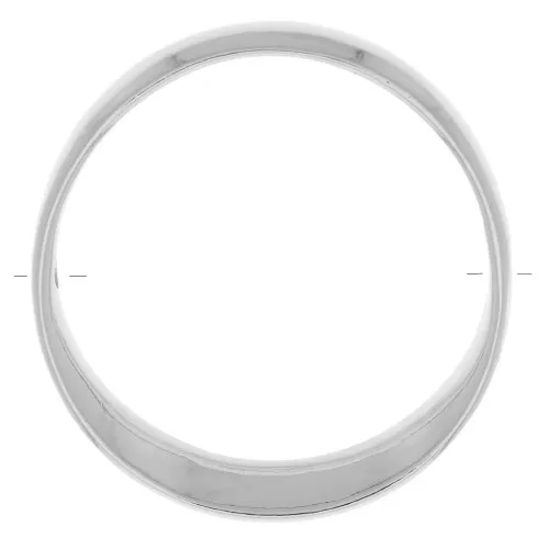 Pendentif cercle design évidé 41 mm - Rhodié x1