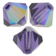 Perles toupies Preciosa - Rondelle Bead 5 mm - Deep Tanzanite AB x12|raw }}