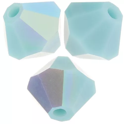 Perles toupies Preciosa - Rondelle Bead 5 mm - Turquoise AB x12