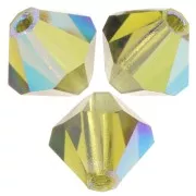 Perles toupies Preciosa - Rondelle Bead 5 mm - Olivine AB x12