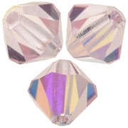 Perles toupies Preciosa - Rondelle Bead 5 mm - Light Rose AB x12