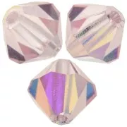 Perles toupies Preciosa - Rondelle Bead 5 mm - Light Rose AB x12