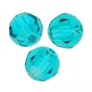 Perles - Perle ronde PureCrystal 5000 8 mm Blue Zircon x1 Perle ronde PureCrystal 5000 8 mm Blue Zircon x1