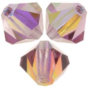 Perles toupies Preciosa - Rondelle Bead 5 mm - Light Amethyst AB x12